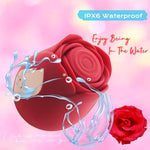 New Rose Sex Toy Vibrator For Women- Dual Layered Soft Silicone Clitoral Vibrators Adult Toys With 5 Tapping & Vibrating Modes, Sexual Pleasure Tools For Women Couples Girls Sex Games (Red)
