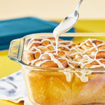 Deep 9x13-Inch Glass Baking Dish with Lid, Deep Casserole Dish, Glass Food Container, Oven, Freezer and Microwave Safe, Clear Container