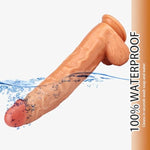 12 Inch Realistic Dildo Body-Safe Material Lifelike Huge Penis With Strong Suction Cup For Hands-Free Play, Huge Thick Anal Penis Flexible Cock Adult Sex Toys For Women & Men (Flesh)