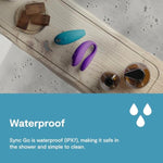 Sync Go Couples Vibrator With Travel Case | Wearable Vibrating Couples Adult Sex Toy | App Controlled G Spot & Clitoris Stimulator | Dual Stimulation With 10 Speeds | Rechargeable | Turquoise