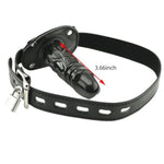 Lockable Dildo Mouth Gag, Sm Mouth Restraint With Lock Bondage (Long 3.9 Inch)