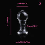 Adults Resin Transparent Anal Tail, Personal Portable G-Spot Massager Para Penis Suction Prostate Pussy Sexual Stimulation Training Sex Toy For Women Female Men Male Unisex (M)