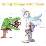 Unicorn & Crocodile DIY Craft Kit for Kids Ages 6-12