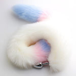 32In/80Cm Overlength Metal Lengthen Fox Tail Anal Plug. Cosplay Soft G-Spot Vagina Stimulator Training Thrusting Orgasm Tease Masturbator Sex Toy For Women Female Men Male Unisex