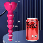 Vibrating Anal Beads Butt Plug App Remote Control Anal Vibrator With 9 Vibration Anal Sex Toys For Women Couple Use (Rose Red)