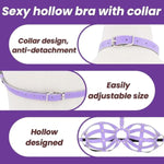 Bdsm Harness Sexy Bra With Sex Collar Bondage Gear & Accessories Kinky Sex Things Toys For Women Leather Restraints Adjustable Bdsm Restraint Sexy Lingerie Fetish Adult Sm Games Role Play Cosplay