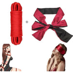 Bdsm Bondage Set Adult Sex Toys For Women, Bdsm Toys Kit Women Sex Toys With 1Pcs Bondage Rope & 1Pcs Sex Blindfold, Bondage Restraints Sex Rope & Eye Mask Satin Blindfold Bondage Gear & Accessories