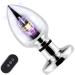 Vibrating Anal Plug Butt Plug 6 Modes Electric Shock 10 Modes Vibrator Adult Sex Toys With Remote Control Anal Toys Prostate Massager For Men Women Couple (S)