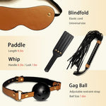 Adult Toys Bondage Kit for Couples Restraints Play,Leather BDSM Set Bondage Gear & Accessories with BDSM Handcuffs Nipples Clip Anal Plug Sex Toys kit for Women
