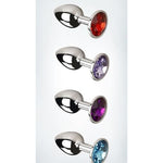 Fetish Deluxe Small Anal Plug Butt Super Quality Stainless Steel Ass Plugs Jewelry Kinkys Sex Love Games Bdsms Toys Personal Massager For Women Lover Good Valentine 'S/Birthday Gift (Purple)