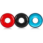 - Ringer-3 Silicone Cock Ring, No-Roll Cock & Ball Ring, Couples Adult Toys, Jelly-Like Mens Pleasure Accessories, Multi-Color, 3-Pack
