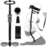 Ultimate Bdsm Restraints Kit Adjustable Neck To Wrist Cuffs, Sex Toys Adjustable Collar Handcuffs Ankle Cuffs, Mouth Ball Gag Sensual Play, Bondage Straps For Couples