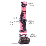 12inch Realistic Long Squirting Dildo with Suction Cup, Big Knotted Ejaculating Dildo Silicone Adult Sex Toy for Women