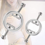 Stainless Steel Nipple Clamps Round Adjustable Nipple Clamp Set Body Restraints Female Sm Sex Toy