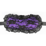 Lace Handcuffs Blindfold Set For Adult Play, Hand Cuffs And Eye Mask With Comfortable And Soft Fabric, Restraints Set For Couples, Sm Sex Toys Flirt For Women Men Extreme Love (Purple)