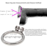 Metal Chastity Device Male Comfortable Virginity Lock Chastity Belt Male Penis Exercise With Small Cage W-F269?2.17 Inch/ 55Mm?