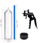 Penis Pump Hand Held with Pressure Gauge Male Sex Toys Pumps & Enlargers with Dial Transparent Visual Penile Enlarger Adult Toy to Enlarge Penises Erection Cock Enlargement Tool (A)