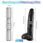 17.3 Inch Long Realistic Huge Thick Dildo + 3" Diameter Huge Thick Dildo