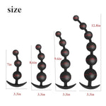 Anal Plug Silicone Butt Plug With Pull Beads Adult Sex Toys With Couples Gradual Enlargement Of Anal Plugs Anchor Shaped Tail For Easy Donning And Doffing (Four Beads)
