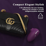 Sucking Vibrator Women Sex Toy - Rose Stimulator Clitoris Vibrator, Wide Opening Sucker Nipple Toys For Pleasure, Clitoral Suction Vibrator With 6 Modes, Mini Vibrator Female Couples Sex Toy, Lavender