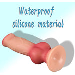 Realistic Dog Dildo for Beginners,Thick Fake Penis Multiple Options XL L M S XS Adult Sex Toy Soft Knot Wolf Dildos for Couples Men Women G-spot Anal Canine Lesbian dildoes (L)