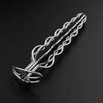 Long Strip Metal Enema Anal Plug Anal Dilation Vaginal Dilator, Anus Peep Adult Sex Toy