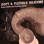 Horse Dildo, 10 Inch Horse Cock Dildo, Thick Animal Dildos with Strong Suction Cup, Big Silicone Realistic Dildos, Soft Girthy Huge Fake Penis for Men Women Gay Couples, Adult Sex Toys for Anal Play
