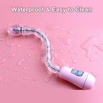 Vibrating Anal Beads Butt Plug Vibrator With 12 Vibration Modes, Flexible Prostate Massager Waterproof Bendable Anus Vagina Stimulator Anal Sex Toy (Battery Powered)