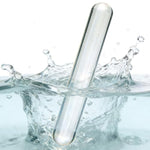 Large Transparent Glass Double-Ended Butt Plug for Men and Women, 4cm G-Spot Stimulation Sex Toy