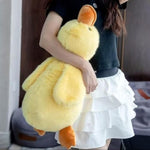 Duck Stuffed Animal, Soft Cuddly Toy With Orange Beak And Feet (19.6Inch, Yellow)
