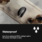 Sync Go Couples Vibrator With Travel Case | Wearable Vibrating Couples Adult Sex Toy | App Controlled G Spot & Clitoris Stimulator | Dual Stimulation With 10 Speeds | Rechargeable | Black