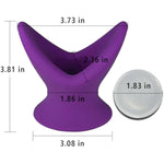 Silicone Anal Butt Plugs:Hollow Tunnel Anal Plug Anal Trainer Purple Anal Training Anal Sex Toys For Men Women Couples Soft Anus Dilator Anal Sex Trainer V-Shape Bdsm Toys Anal Toys (L)