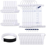 21 Pcs Male Condom Catheter Kits Include 14 Condom Catheters External Self-Seal 6 Urine Leg Bag 1 Anti Slip Foley Catheter Stabilization Holder Straps For Men Fast Easy Draining(1000Ml,30Mm)