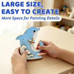 Wooden Beach Crafts Kit for Kids Ages 8-12, 8-Piece Summer Art Set