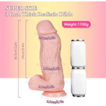 Super Thick Dildo, 3.19 Inch Width Realistic Giant Dildo Big Cock Huge Anal Dildos With Powerful Suction Cup Toy Fake Penis For Women And Men Anal Play