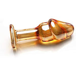 Glass Anal Butt Plug Anal Dilator With Long Neck And Vivid Glans Adult Pleasure Wand Dildo Sex Toy For Men Women Masturbating (Big)