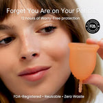 Sensitive Menstrual Cups 2-Pack Ultra-Soft Set, Small & Large