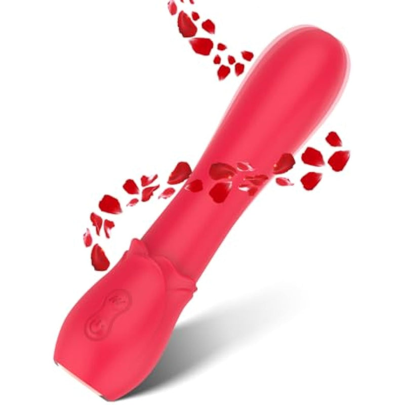 Sex Toys G Spot Clitoral Vibrator With 8 Vibration Modes, Powerful Soft Silicone Dildo Massager Vibrators For Anal Stimulation, Rose Sex Toy For Women And Couple, 01