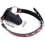 Bondage Restraints Silicone Dildo Gags For Sex, Bdsm Bondage Toys Sex Ball Gag Muzzles (Red-1)