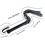 5Pcs Restraints Kit With Feather Tickler & Paddle & Flogger & Blindfold & Nipple Clamps For Adult Women Men Games Play (Black)