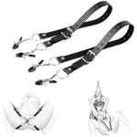Body Bondage Clit Clamp With Spreader Straps, Strength Adjustable Labia Clamps Nipple Clamps For Adults Extreme Love, Sm Sex Toys For Couples Flirt Play Fetish Cosplay