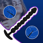 9.05 inch Super Long Anal Beads Butt Plugs with 8 Anal Balls Flexible Silicone Anal Chain Anal Trainer Dildo Extra Long Anus Dilator Anal Bead Anal Dildo for Men Women Anal Sex Toys (S)