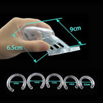 Chastity Penis Cage For Men, Breathable Chastity Device Made Of Plastic, Sexual Wellness Chastity Cage With Different Sizes Cock Rings Sex Toys For Male (Transparent, Long)