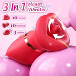 Vibrator Sex Toys For Women, 360° Tongue Rotating Clit Stimulator With 10 Vibrating & 3 Suction Modes, Rechargeable G Spot Vibrator & Nipple Toys, Whisper Quiet Waterproof Adult Toy For Her