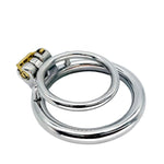 Metal With Lock Training Cock Ring Chastity Lock Chastity Cage Male Enlargement Exercise Bondage Double Penis Ring Cock Cage Sex Toy