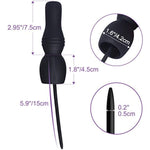 Silicone Urethral Sound Vibrating 10 Speed Urethral Dilator Extra Quiet 360° Stimulation Wrap Around Vibration