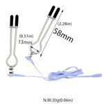 Bdsm Nipple Clamps Set With Electro Shock Controller – Adjustable Non-Piercing Erotic Toys For Sex Bondage And Restraint Play