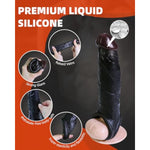 Penis Sleeve-Adult Male Sex Toys For Men Penis Extender Penis Rings Set With 3,Elastic Penis Ring To Enlarge Prolong For Men Couples