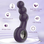 Vibrating Anal Beads For Deep Penetration - Clitoral Anal Vibrators Stimulator, Couples Vibrator With 12 Powerful Vibrating Modes, Adult Sex Toys Silicone For Clitoral And Anal Stimulation