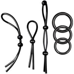 Silicone Penis Ring For Men 6Pcs, Ultra Soft Stretchy Cock Ring Penis Enlargers Erect Support Ring,Adjustable Penis Rings For Male Erection Enhancing Sex Toy For Men Long Lasting (Premium C)